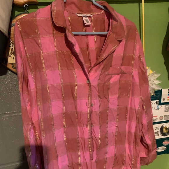 Victoriaria Secret Women’s Pink Romper With Long Sleevees Size Largee - Picture 1 of 13